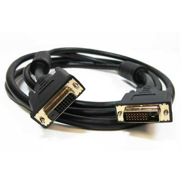 AYA 10Ft DVI-D Dual Link 24+1 Digital Video Male to Female Extension Cable with Ferrites 10 Feet 